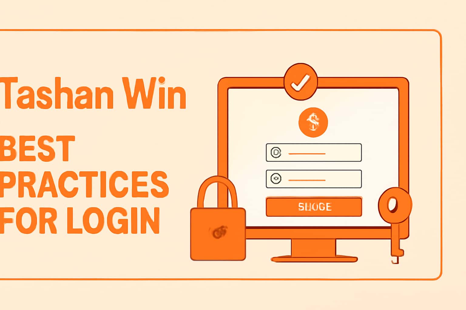 A neutral scene illustrating best practices for secure Tashan Win login.