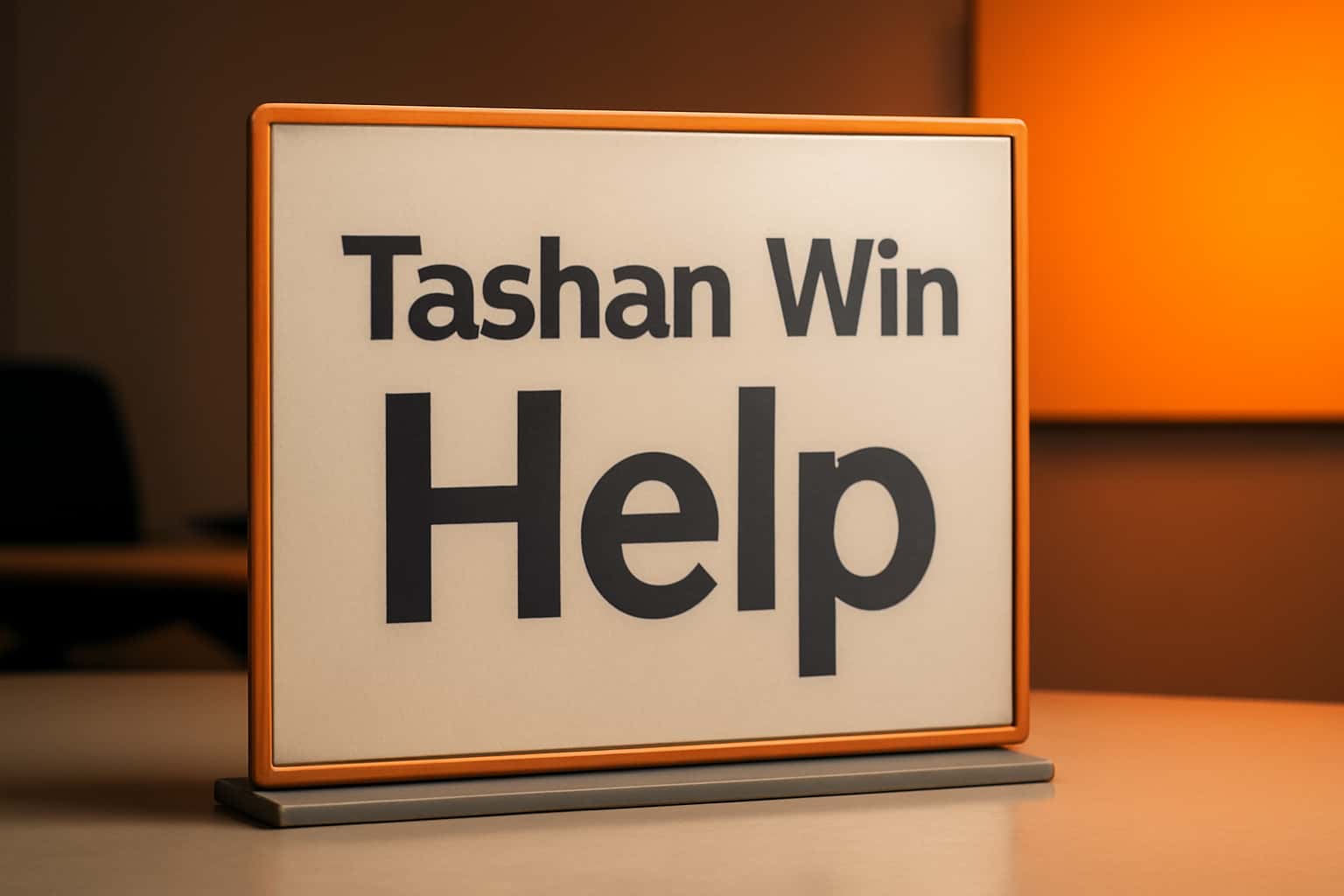 Illustrative representation of Tashan Win Help with emphasis on secure login.