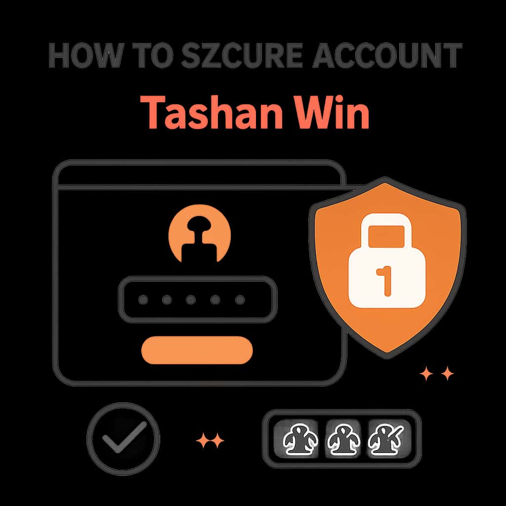 Illustration explaining security measures for Tashan Win account.