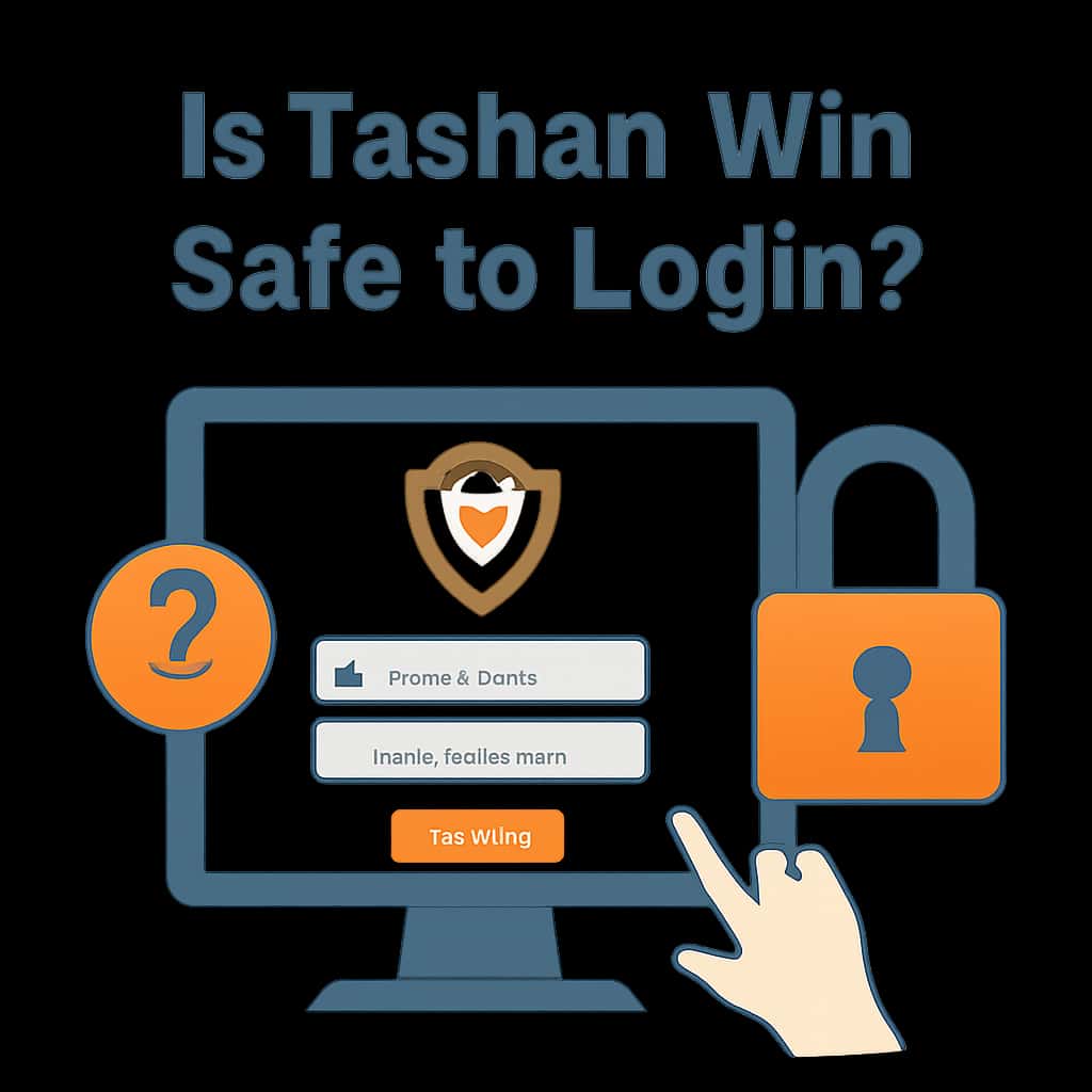 Illustration of secure login best practices for Tashan Win.