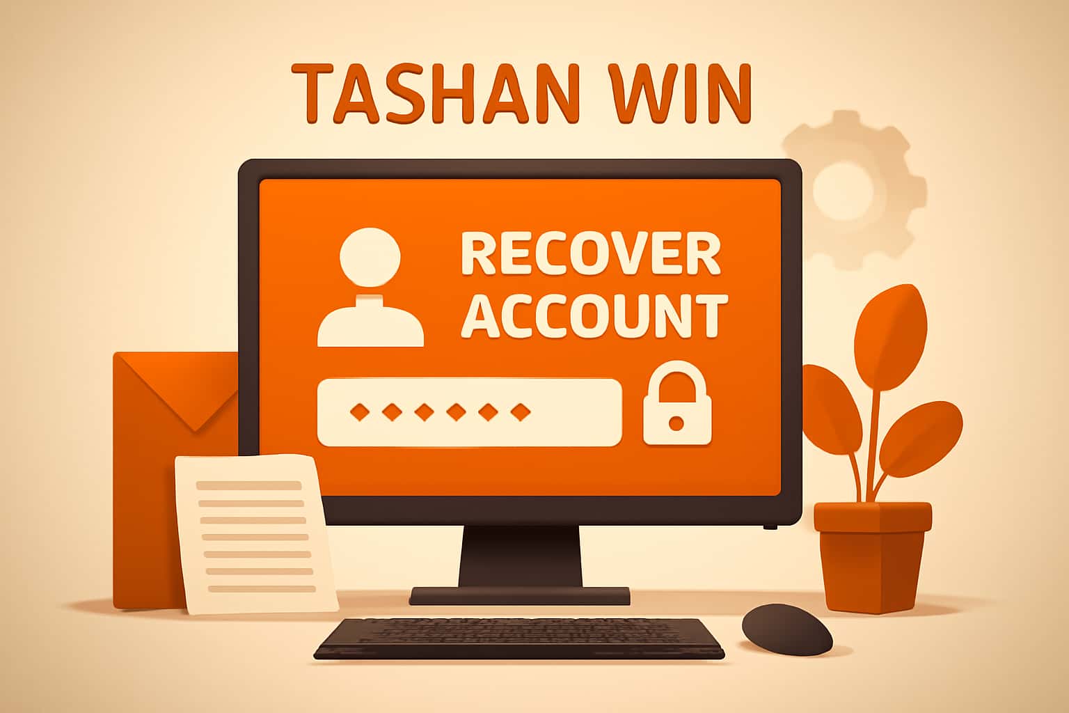 Informational image about recovering Tashan Win account access with secure protocols.